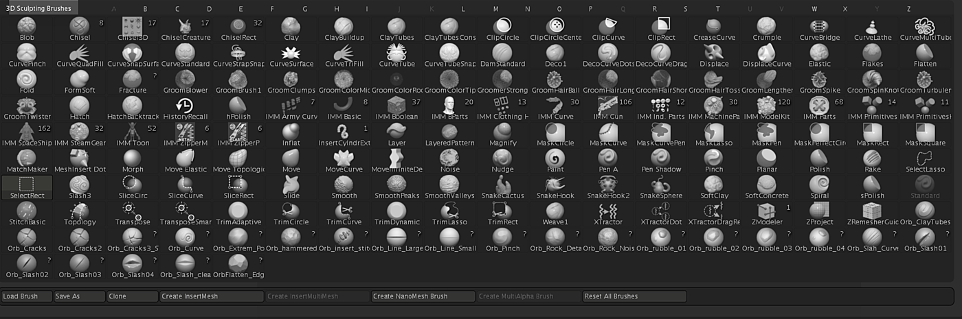 how to add zbrush brushes
