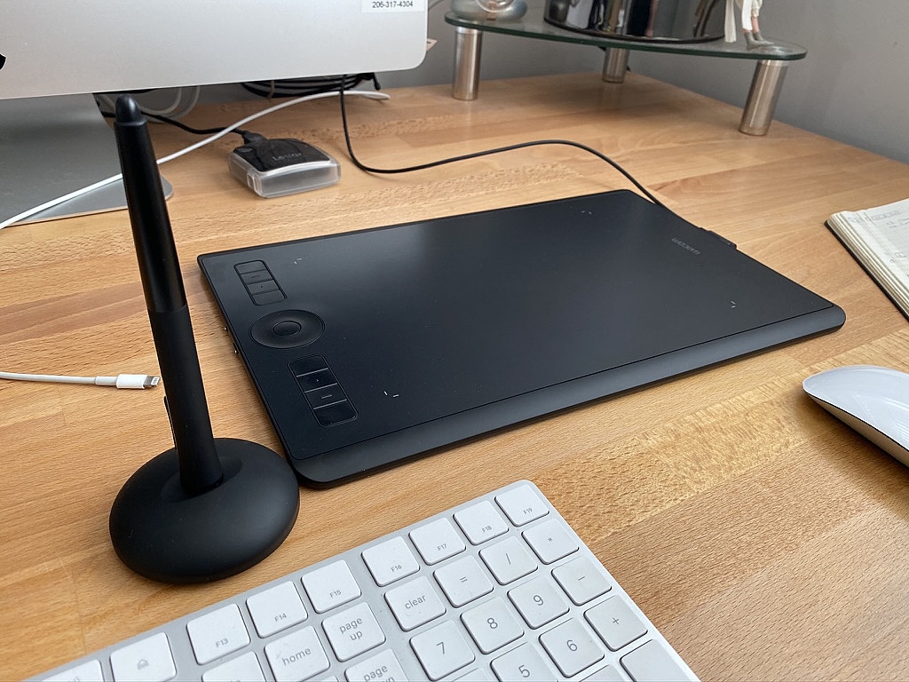 Wacom Tablet on a desk