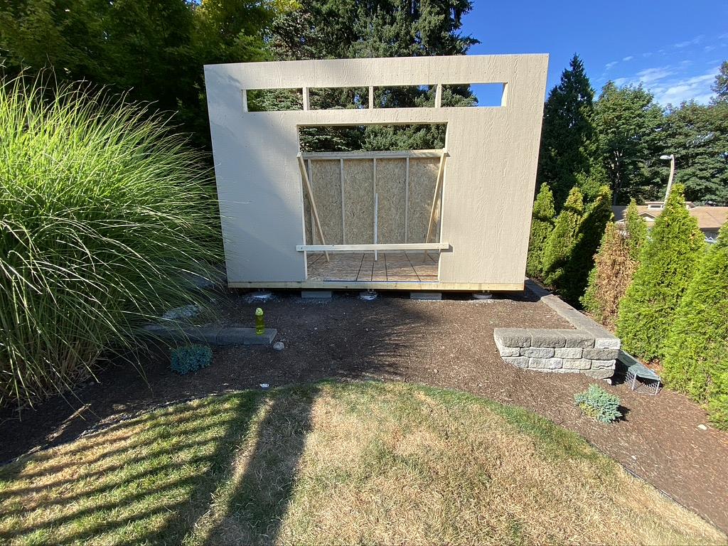 A look at the front of the shed.