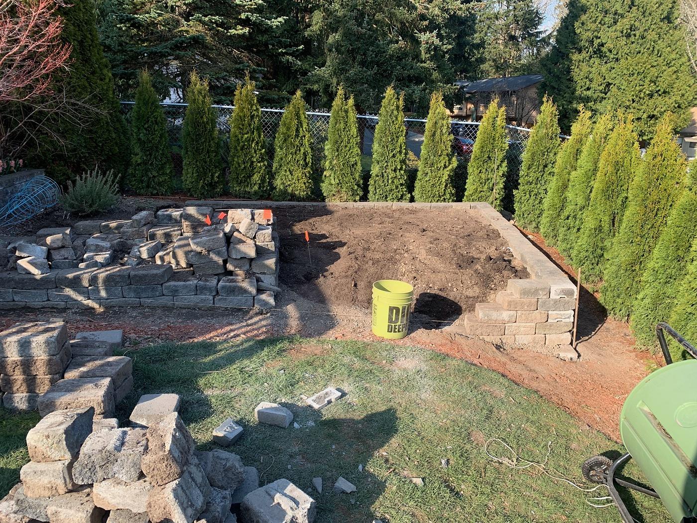 Front of nearly finished pad.