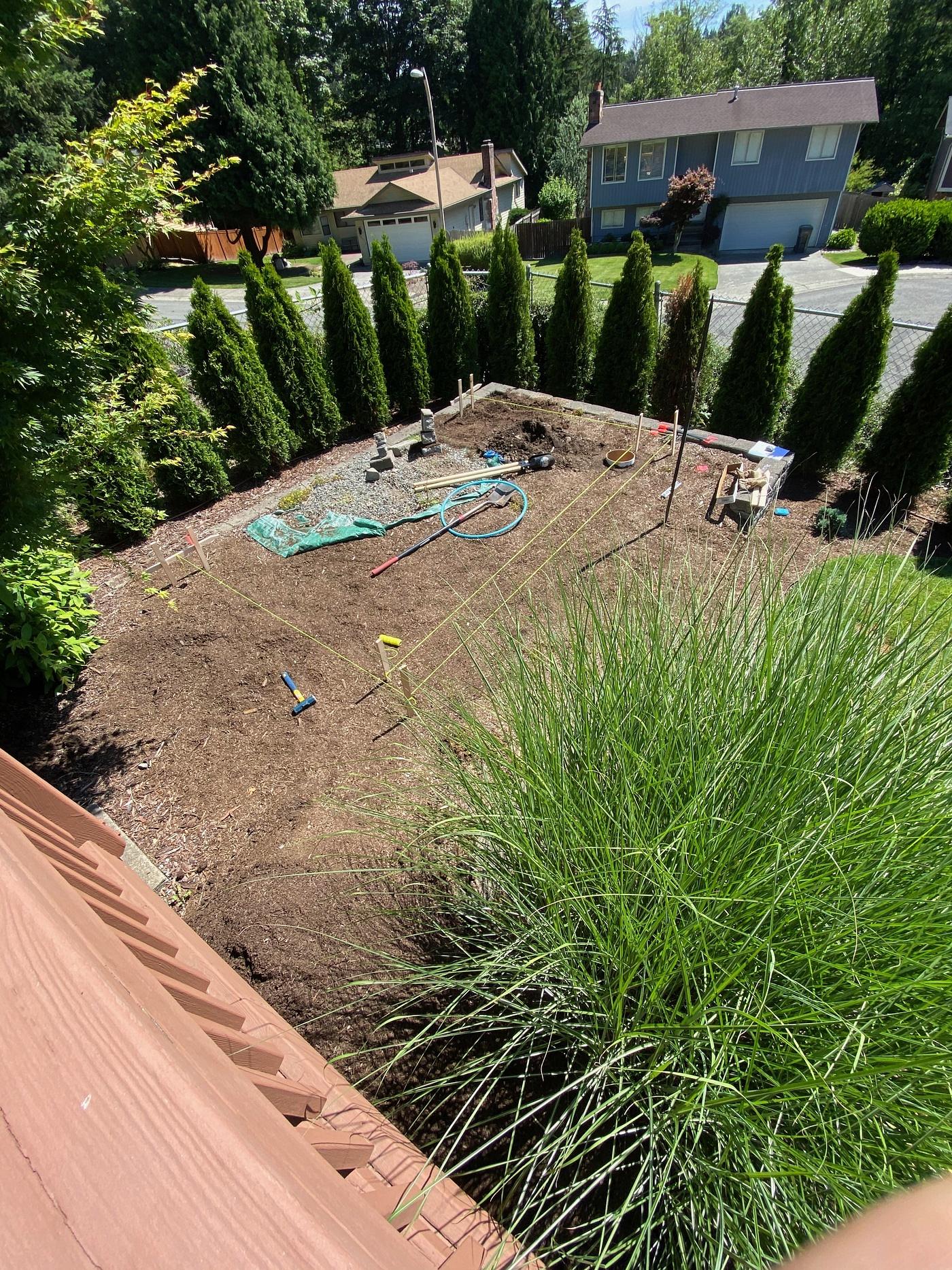 Determining shed location.