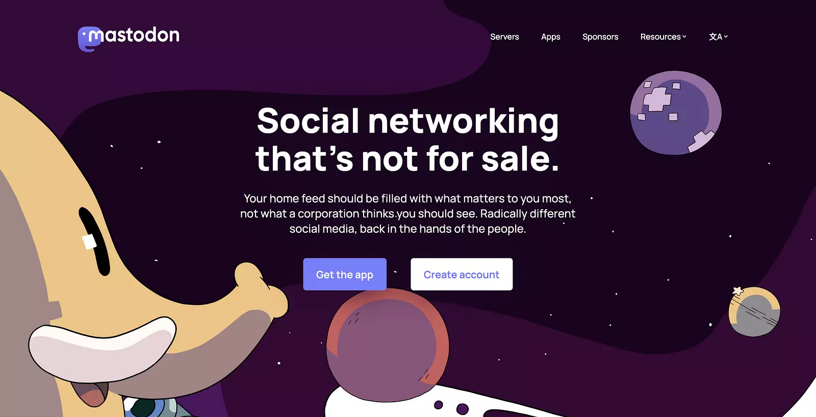 Mastodon Homepage